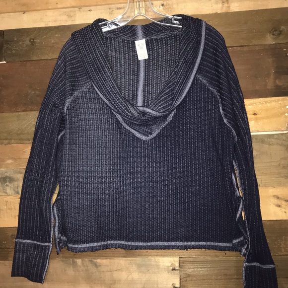 FP We The Free Waffle Knit Cowl Neck Wildcat - Picture 2 of 8